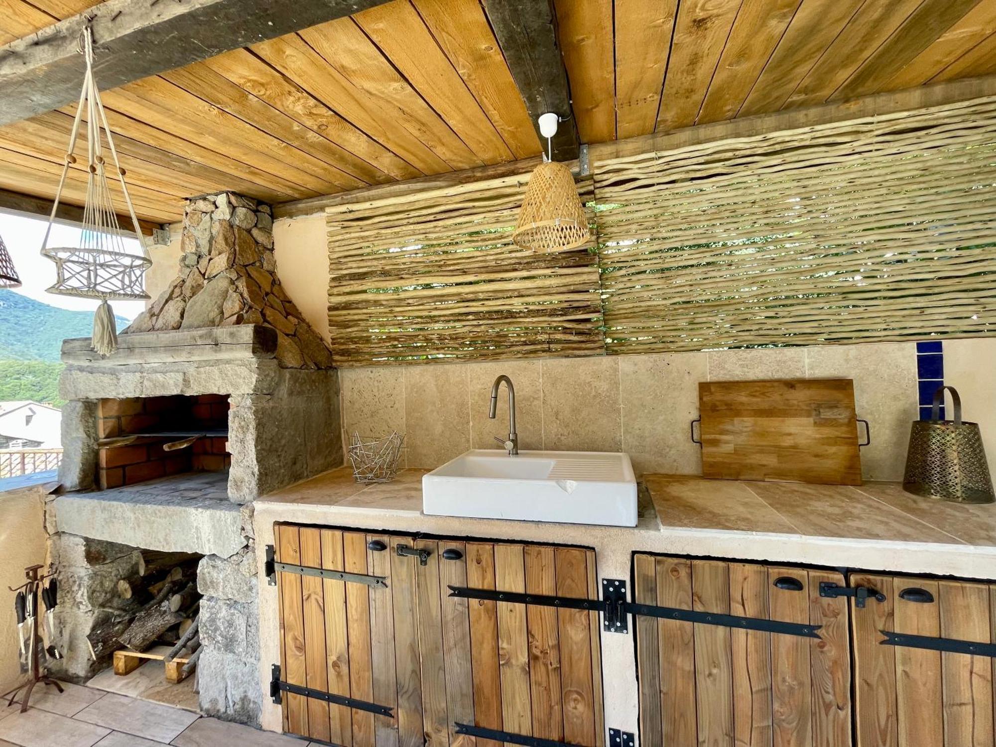 Casa Arena Authentique Maison De Village Avec Piscine Au Coeur De L'Alta Rocca - Zoza Exterior photo